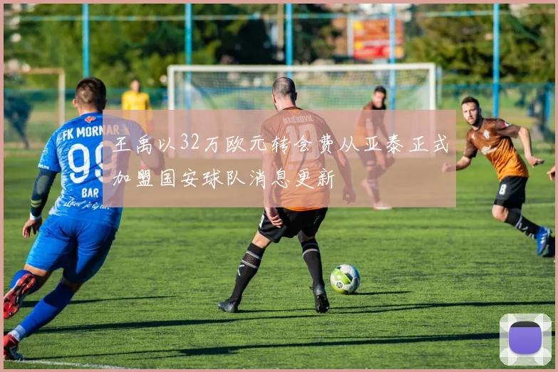 王禹以32万欧元转会费从亚泰正式加盟国安球队消息更新